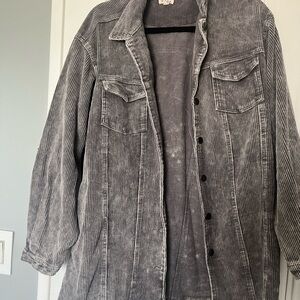 Vici grey shacket size medium